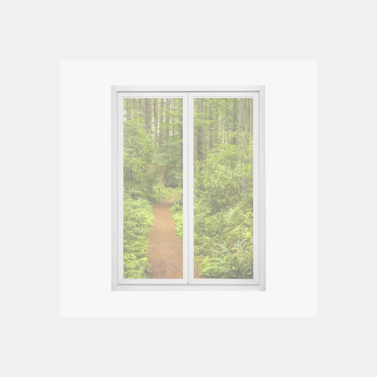 Pegatina para ventana sendero boscoso entre árboles verdes – Pixers® Pegatina para ventana sendero boscoso entre árboles verdes – Pixers®