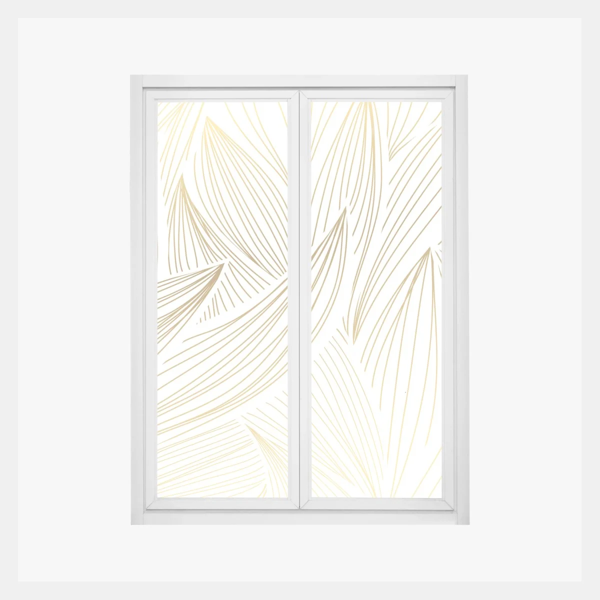 Pegatina para ventana diseño botánico dorado y minimalista – Pixers® Pegatina para ventana diseño botánico dorado y minimalista – Pixers®