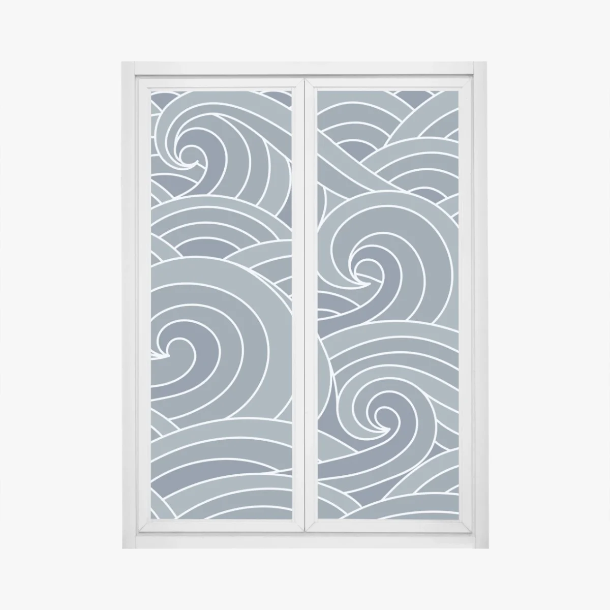 Pegatina para ventana patrón de olas marinas en tonos azules – Pixers® Pegatina para ventana patrón de olas marinas en tonos azules – Pixers®