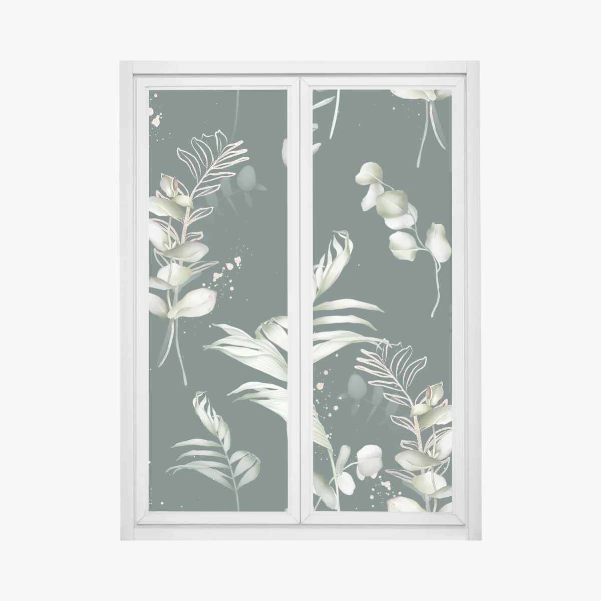 Pegatina para ventana ramas de eucalipto con detalles dorados – Pixers® Pegatina para ventana ramas de eucalipto con detalles dorados – Pixers®
