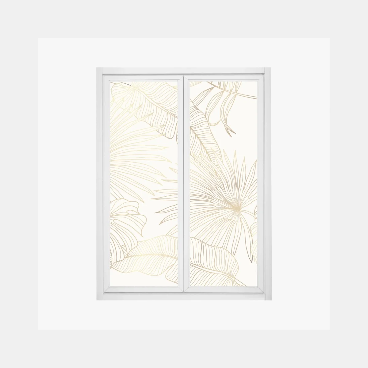 Pegatina para ventana diseño botánico dorado sobre fondo crema – Pixers® Pegatina para ventana diseño botánico dorado sobre fondo crema – Pixers®