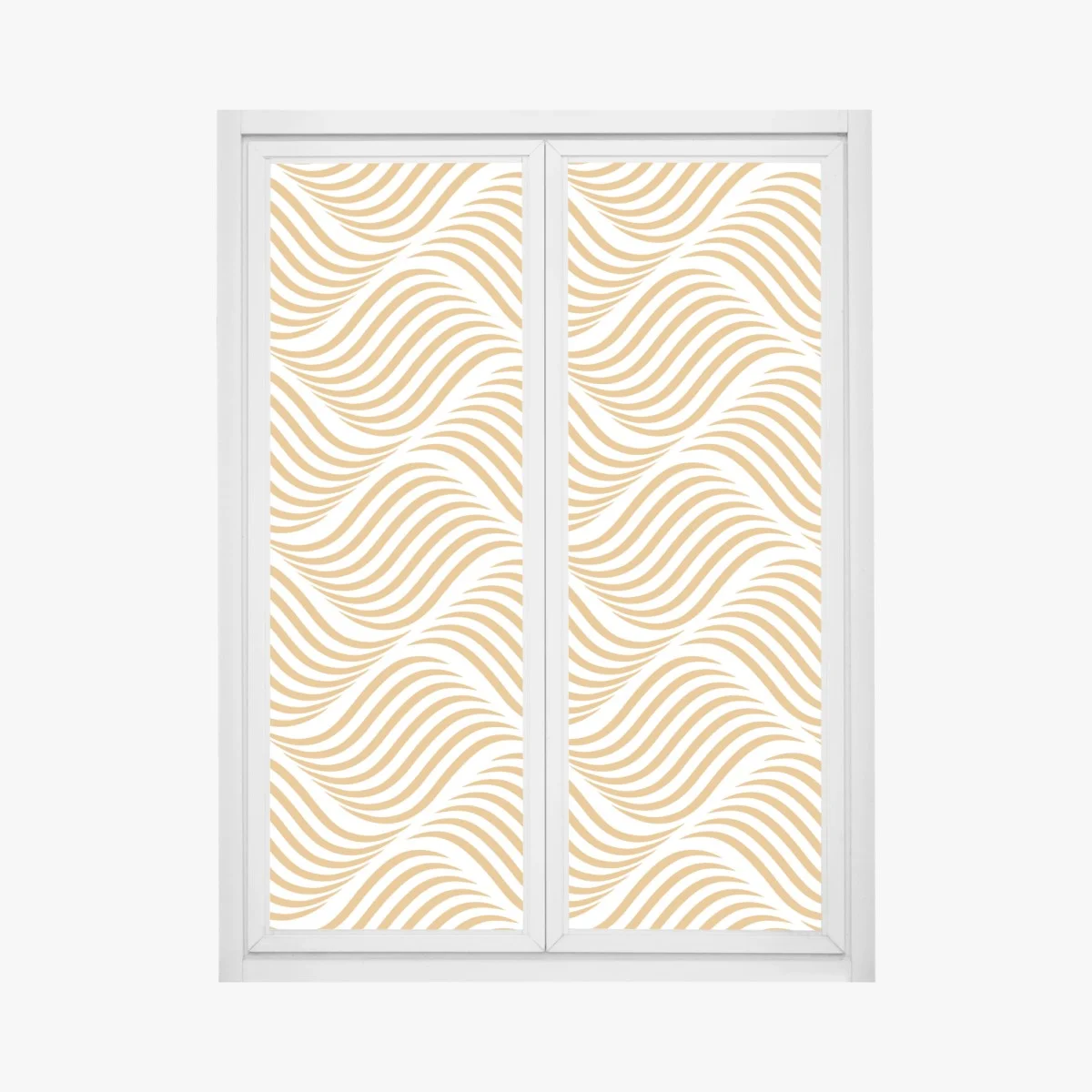 Pegatina para ventana patrón de ondas doradas geométrico – Pixers® Pegatina para ventana patrón de ondas doradas geométrico – Pixers®