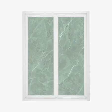 Pegatina para ventana mármol verde clásico con vetas blancas – Pixers®