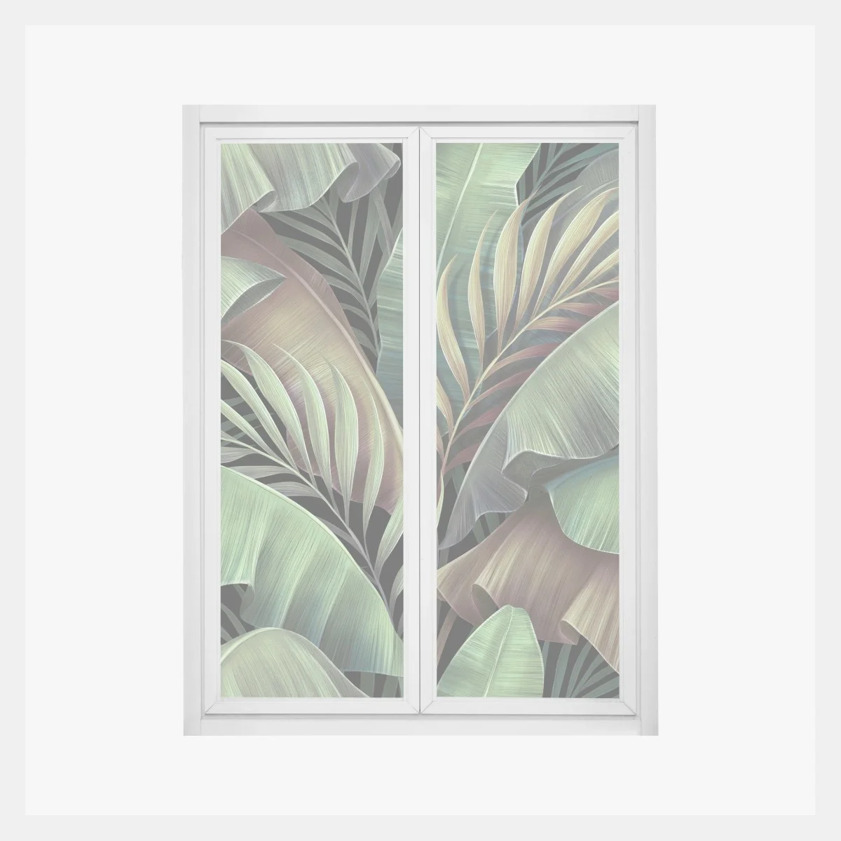 Pegatina para ventana follaje tropical en tonos verdes – Pixers® Pegatina para ventana follaje tropical en tonos verdes – Pixers®