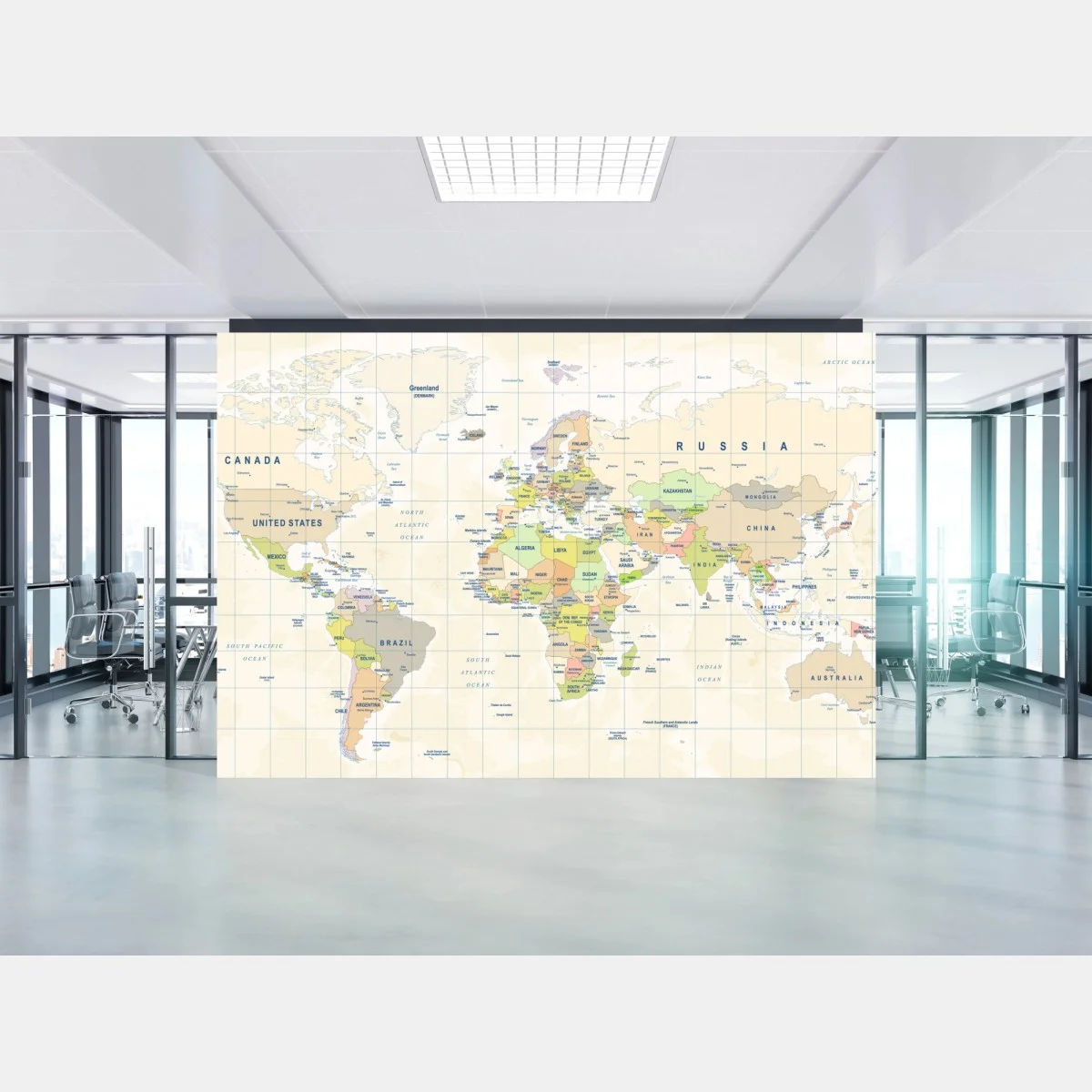 Fotomural mapa político del mundo en estilo retro – Pixers® Fotomural mapa político del mundo en estilo retro – Pixers®