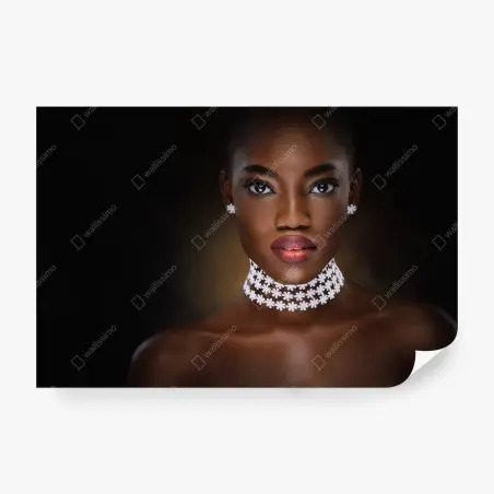 Fotomural retrato elegante de belleza contemporánea – Pixers®