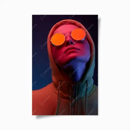 Póster mirada neón urbana – Pixers®