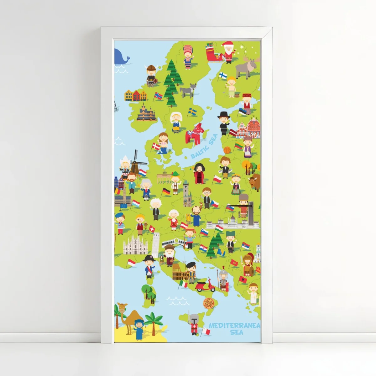 Türaufkleber illustrierte Europa karte für kinder – Pixers® Türaufkleber illustrierte Europa karte für kinder – Pixers®