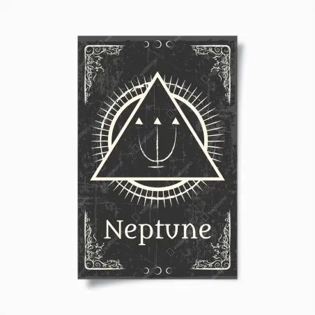 Póster símbolo alquímico de Neptuno – Pixers®