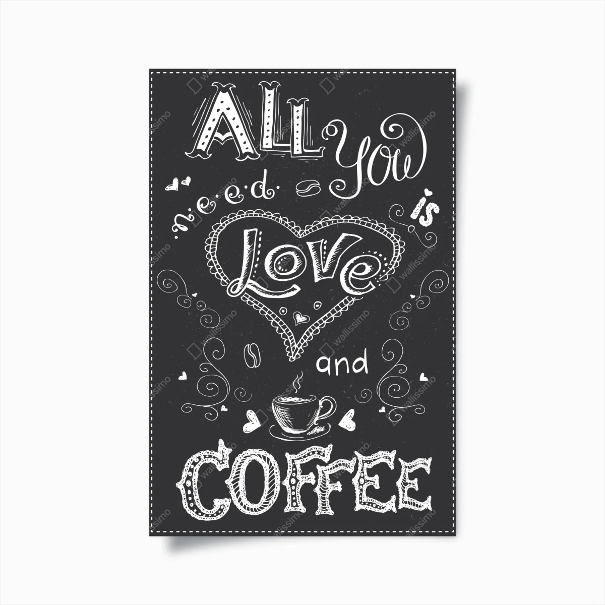 Póster todo lo que necesitas es amor y café – Pixers® Póster todo lo que necesitas es amor y café – Pixers®