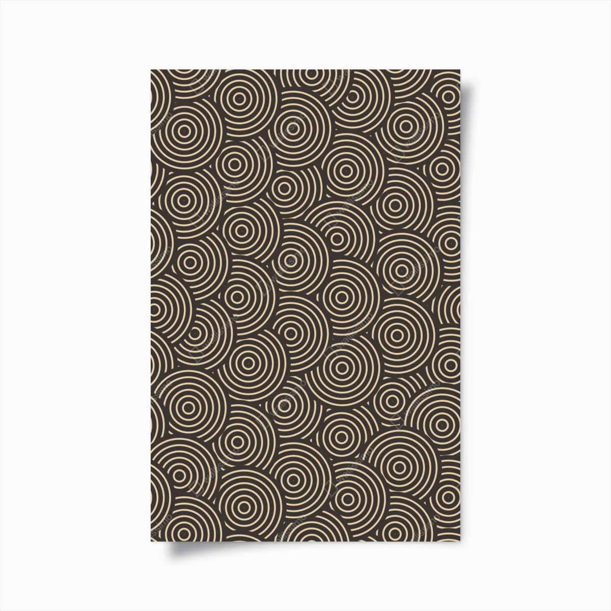 Póster patrón de círculos concéntricos en tonos beige y negro – Pixers® Póster patrón de círculos concéntricos en tonos beige y negro – Pixers®