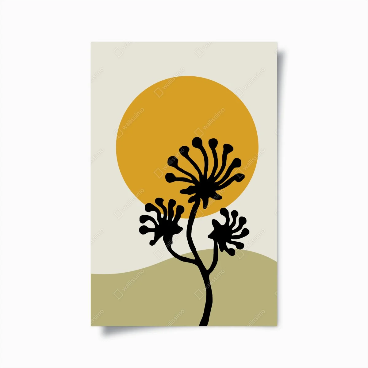Póster sol y silueta botánica minimalista – Pixers® Póster sol y silueta botánica minimalista – Pixers®