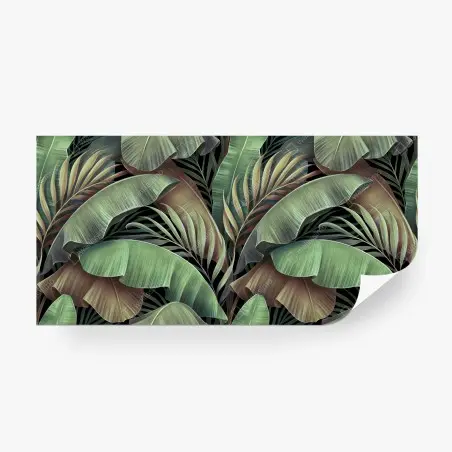 Fotomural follaje tropical en tonos verdes – Pixers®