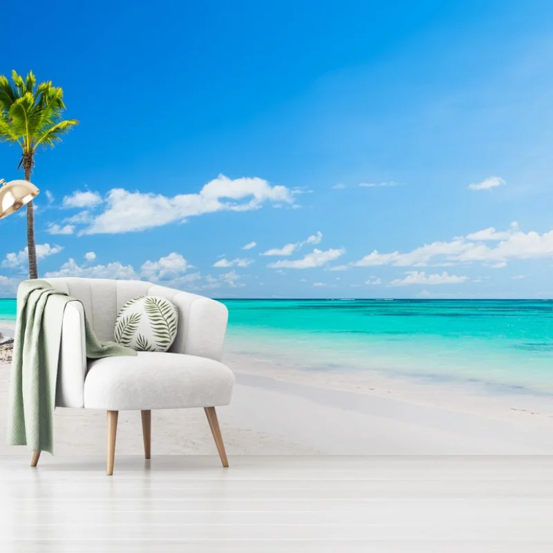 Fotomural playa paradisíaca en Punta Cana