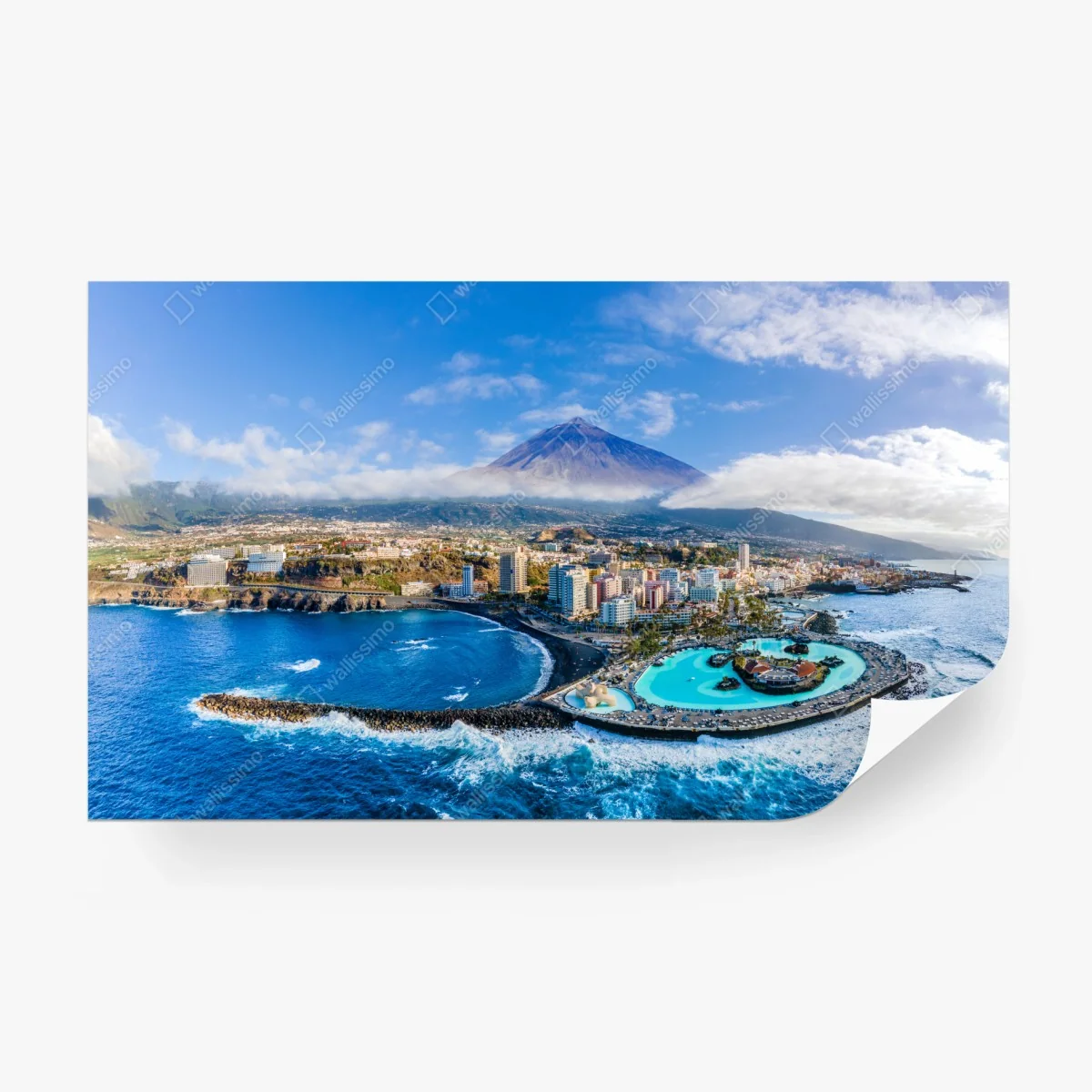 Fotomural panorámica costera de Tenerife con el Teide – Pixers® Fotomural panorámica costera de Tenerife con el Teide – Pixers®