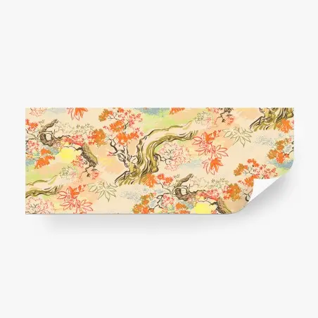 Fotomural motivo oriental de arces otoñales en tonos pastel – Pixers®