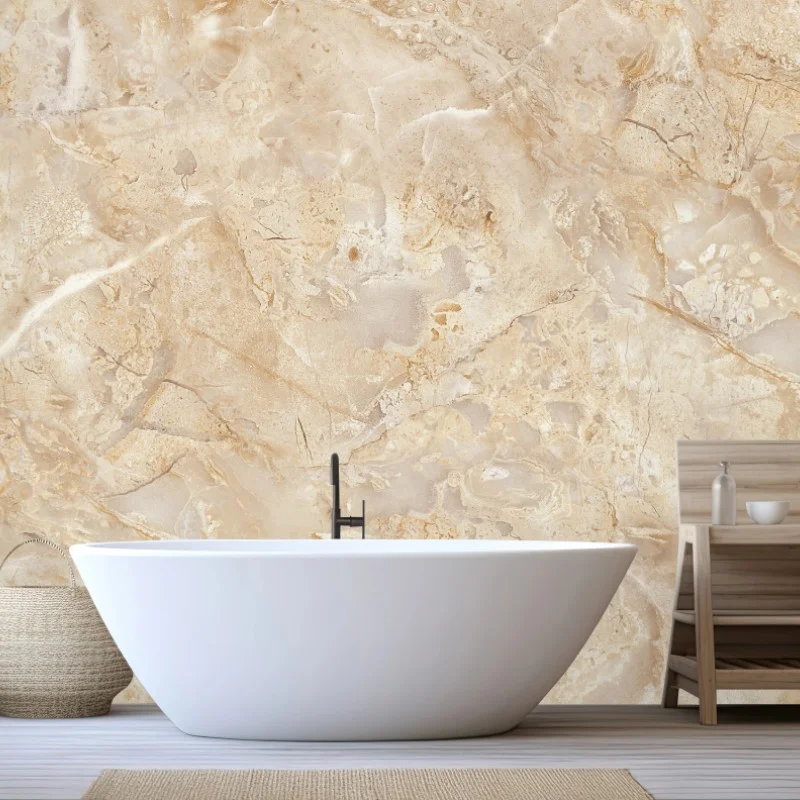 Fotomural mármol beige veteado para decoración de interiores