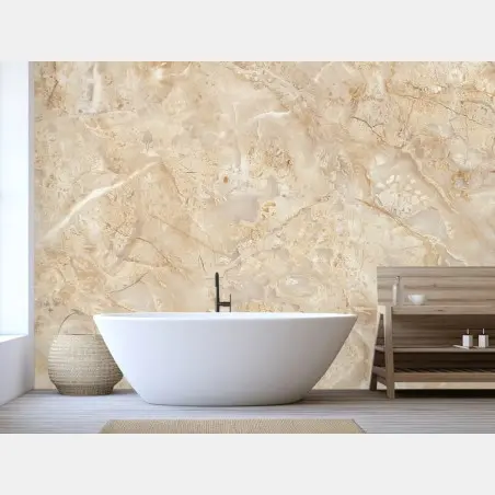 Fotomural mármol beige veteado para decoración de interiores – Pixers®