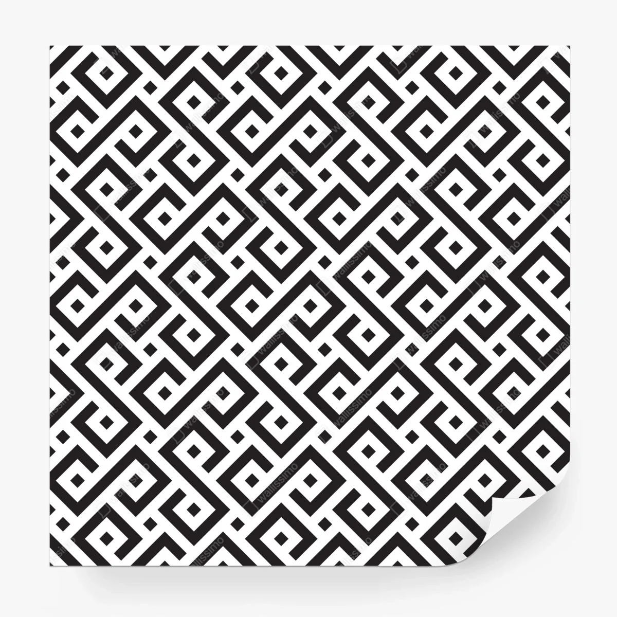 Fotomural patrón meandro geométrico en blanco y negro – Pixers® Fotomural patrón meandro geométrico en blanco y negro – Pixers®