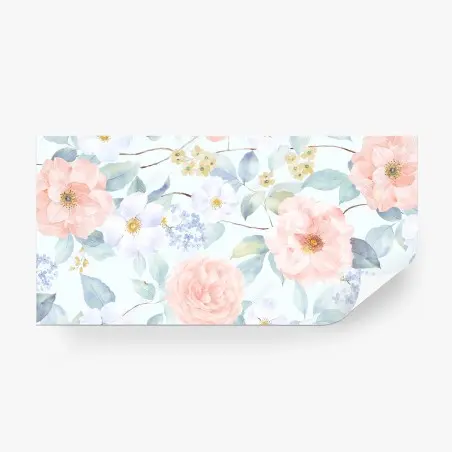 Fotomural jardín en acuarela de flores en tonos pastel – Pixers®