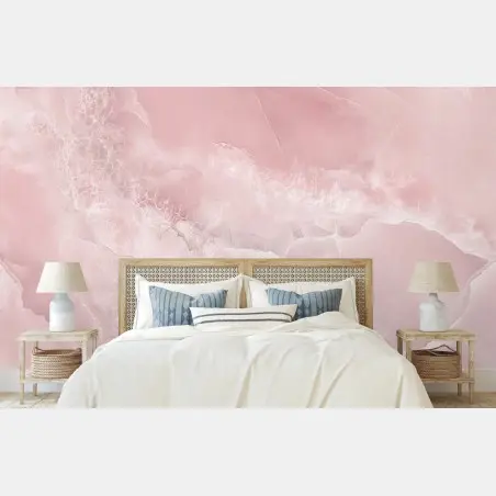 Fotomural mármol rosa etéreo para decoración – Pixers®