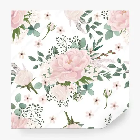 Fotomural belleza floral en tonos pastel – Pixers®