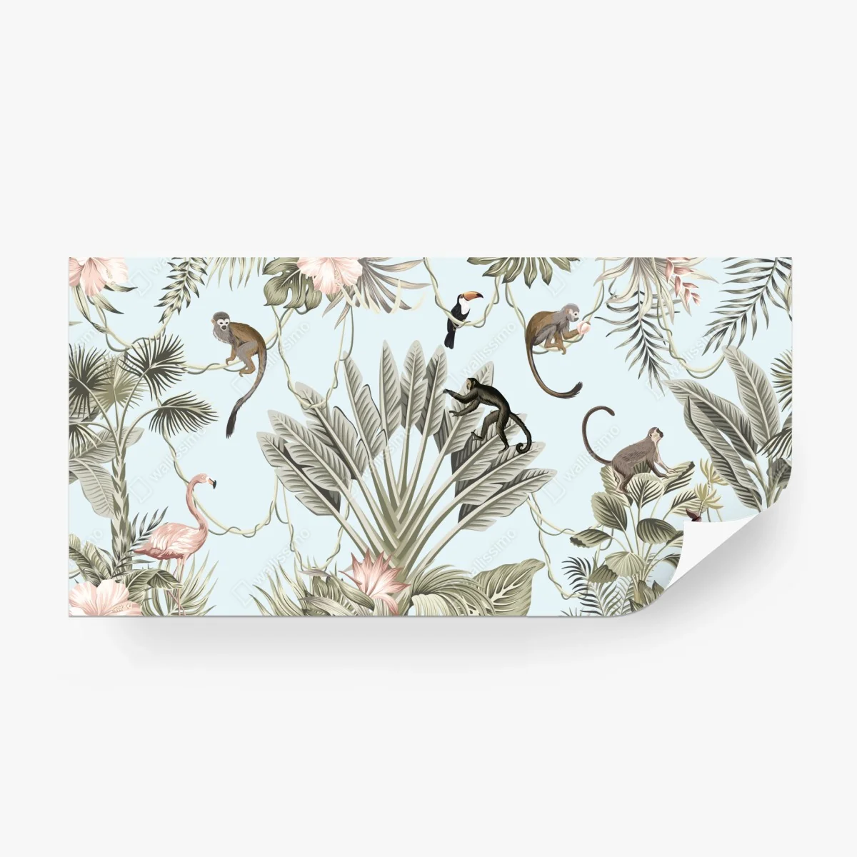 Fotomural selva tropical en tonos pastel estilo vintage – Pixers® Fotomural selva tropical en tonos pastel estilo vintage – Pixers®