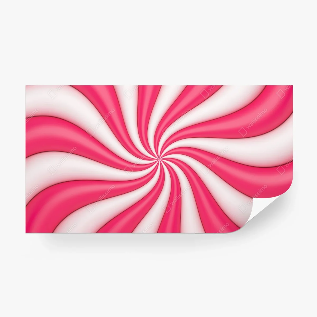 Fotomural espiral rosa y blanca vibrante – Pixers®