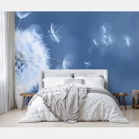 Fotomural susurro de diente de león en azul – Pixers®