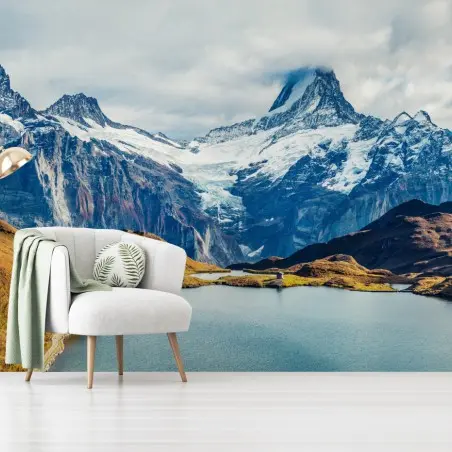 Fotomural amanecer en Bachalpsee, Suiza