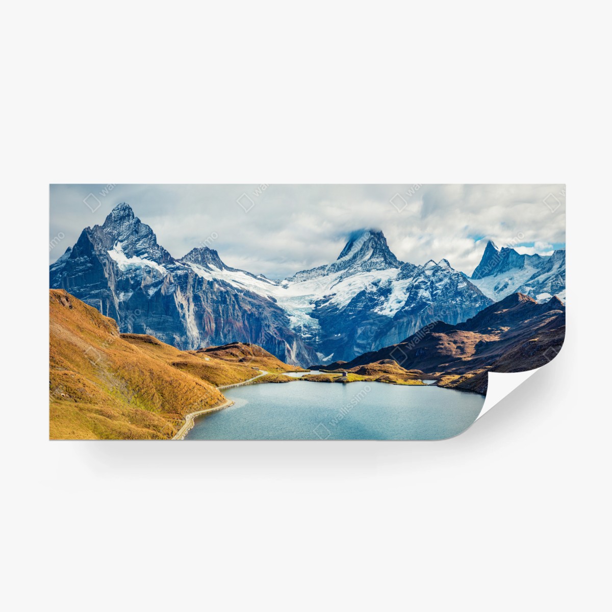 Fotomural amanecer en Bachalpsee, Suiza – Pixers®
