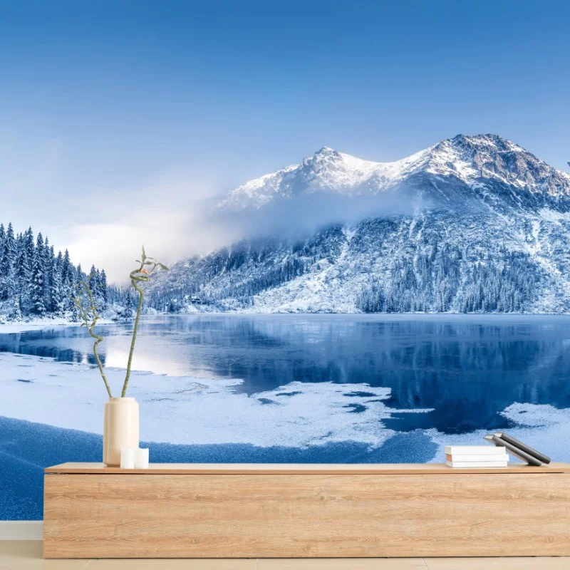 Fotomural serenidad invernal en los Alpes