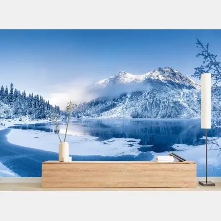 Fotomural serenidad invernal en los Alpes – Pixers®