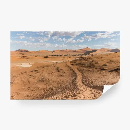 Fotomural ruta entre dunas bajo cielo azul – Pixers®