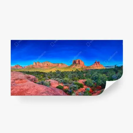 Fotomural panorama de Bell Rock y Courthouse Butte desde Yavapai Point, Arizona – Pixers®