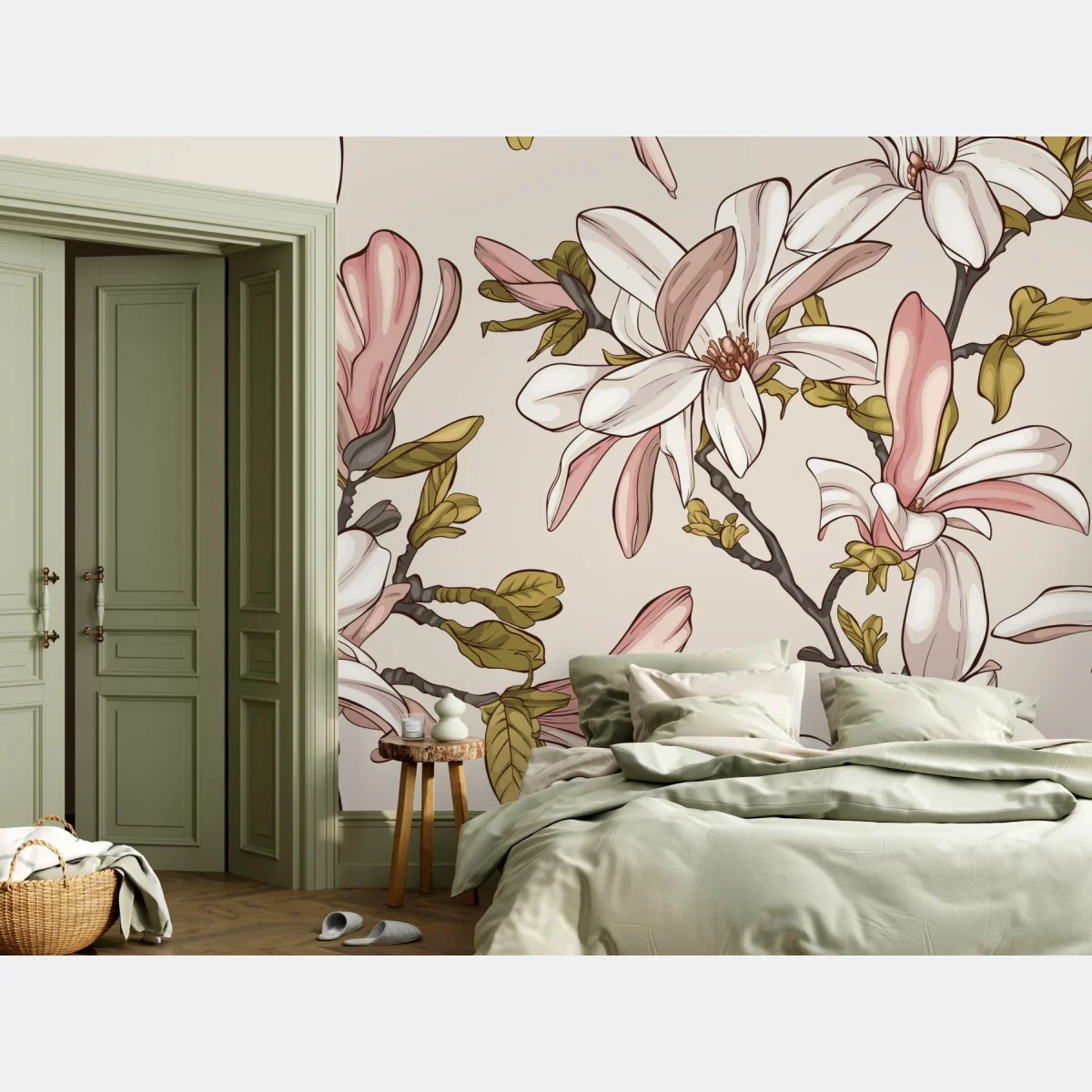 Fotomural ilustración de magnolias en tonos suaves – Pixers® Fotomural ilustración de magnolias en tonos suaves – Pixers®