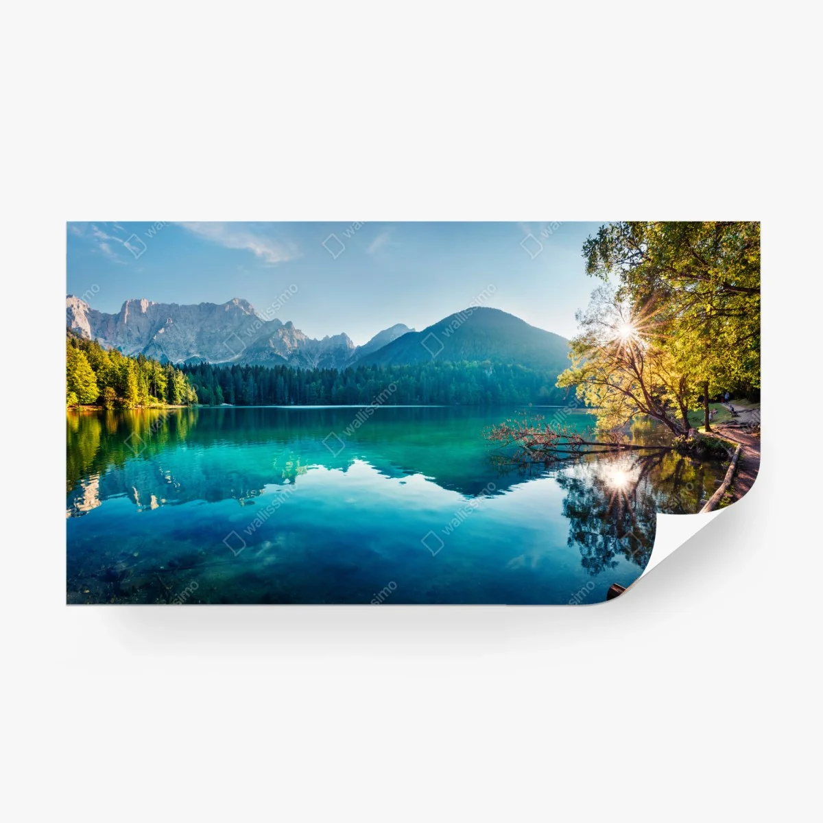 Fotomural vistas serenas del lago de Fusine en Alpes Julianos – Pixers® Fotomural vistas serenas del lago de Fusine en Alpes Julianos – Pixers®
