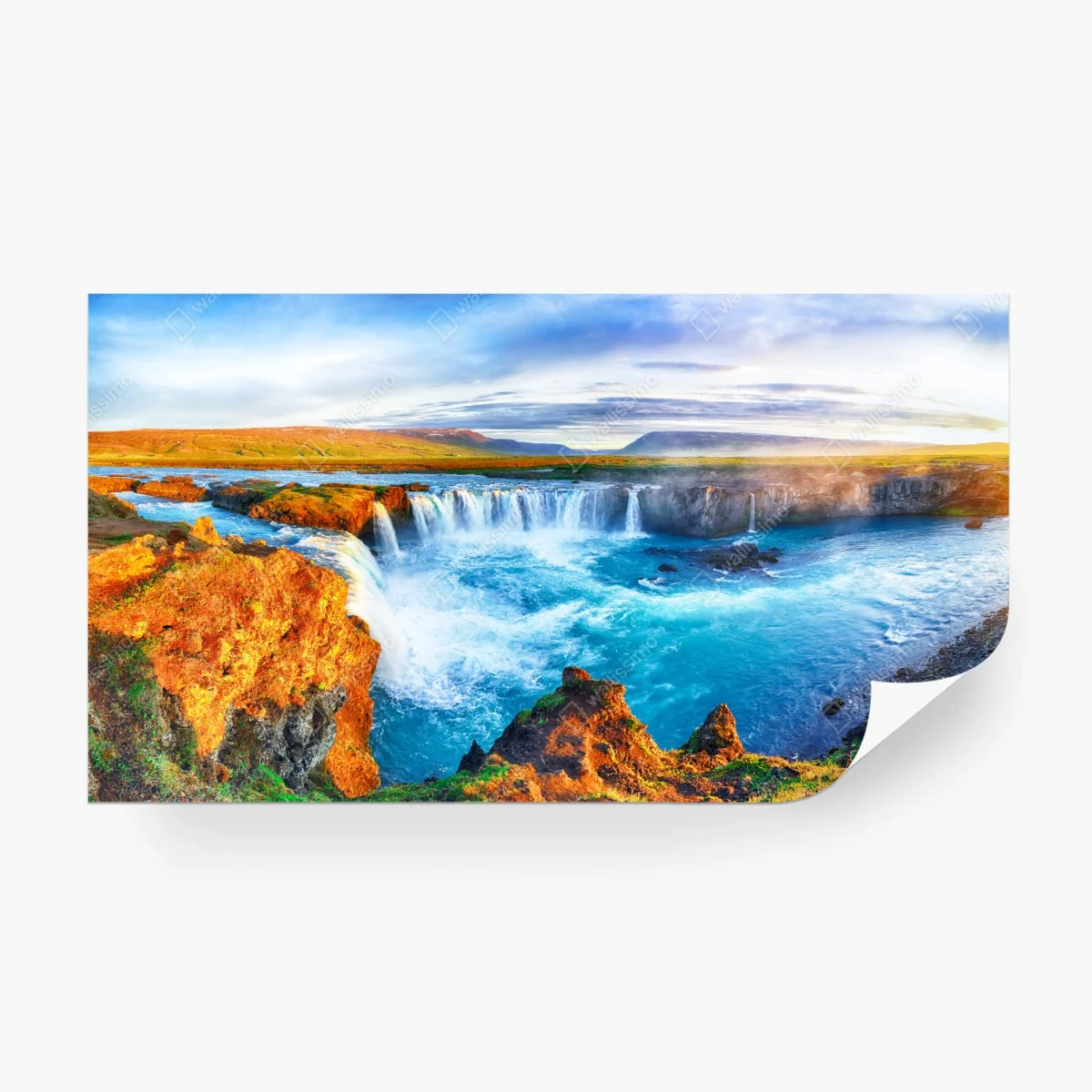 Fotomural amanecer en Godafoss: cascada mística de Islandia – Pixers® Fotomural amanecer en Godafoss: cascada mística de Islandia – Pixers®