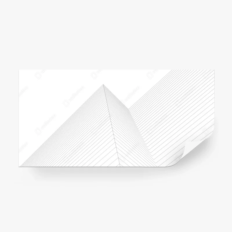 Fotomural composición geométrica de líneas minimalistas