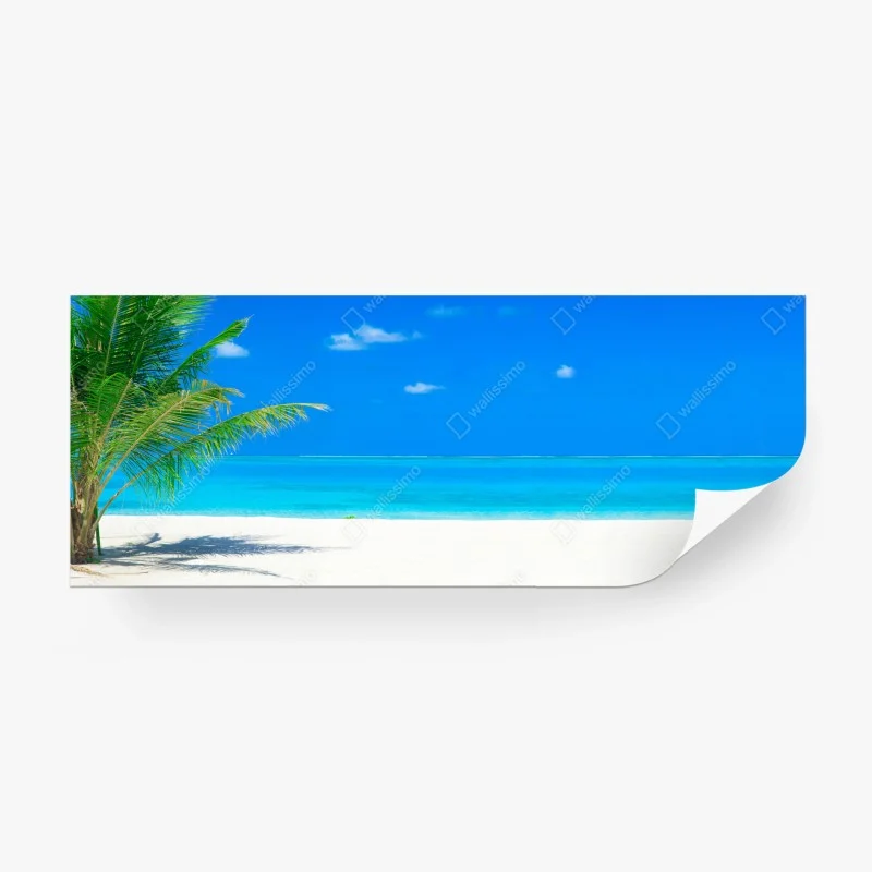 Fotomural escena de playa tropical en Maldivas
