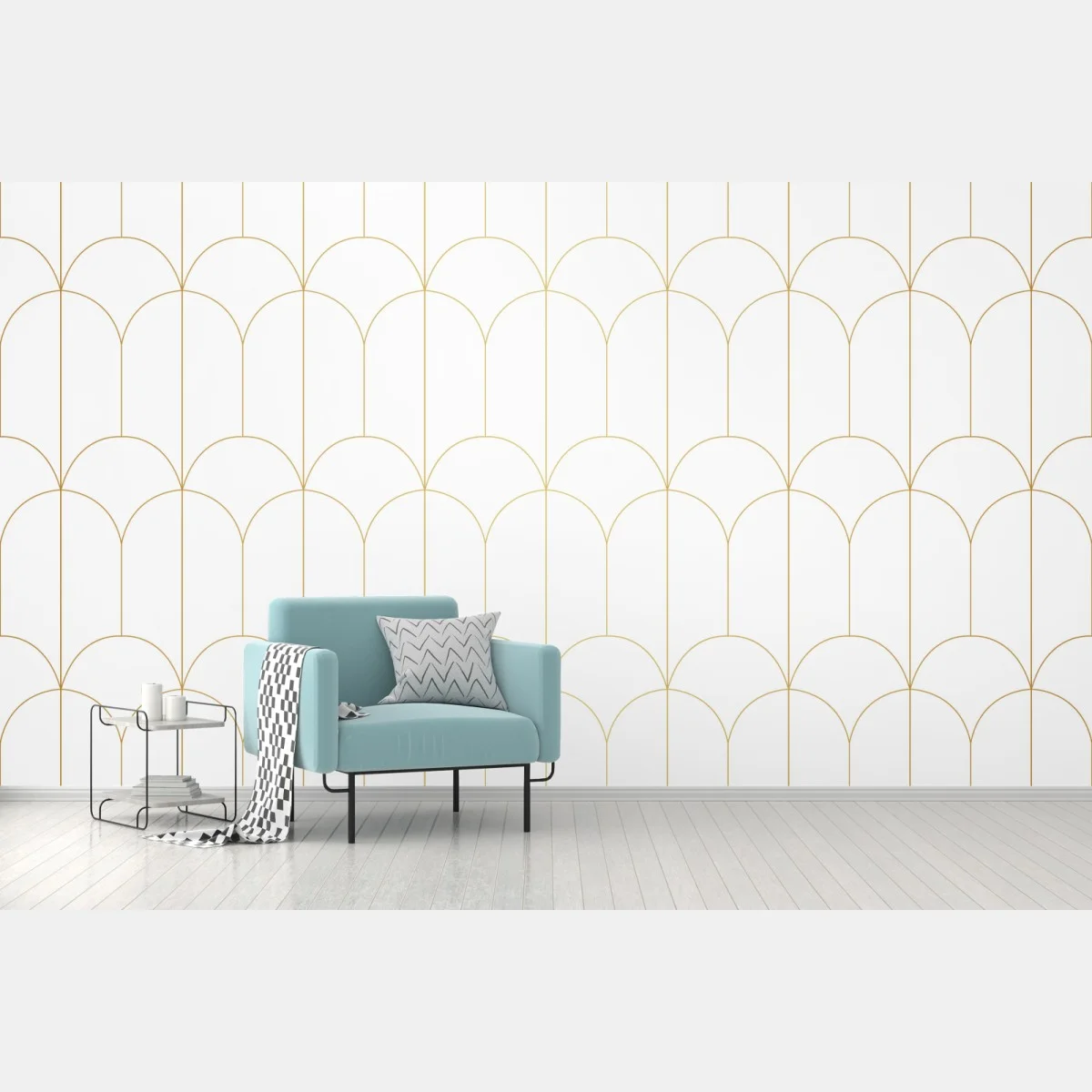 Fotomural patrón geométrico art déco dorado minimalista – Pixers® Fotomural patrón geométrico art déco dorado minimalista – Pixers®