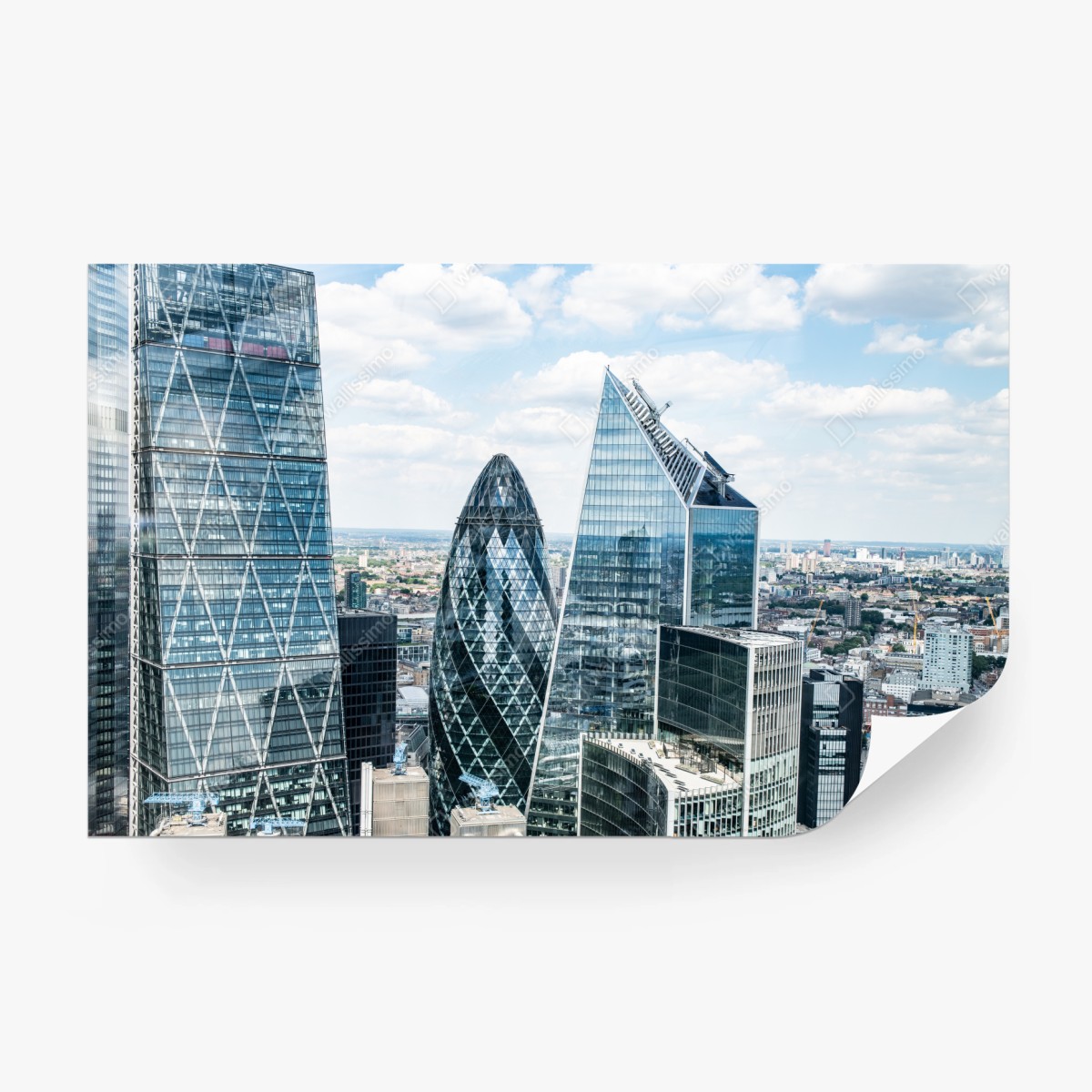Fotomural skyline moderno de Londres – Pixers®