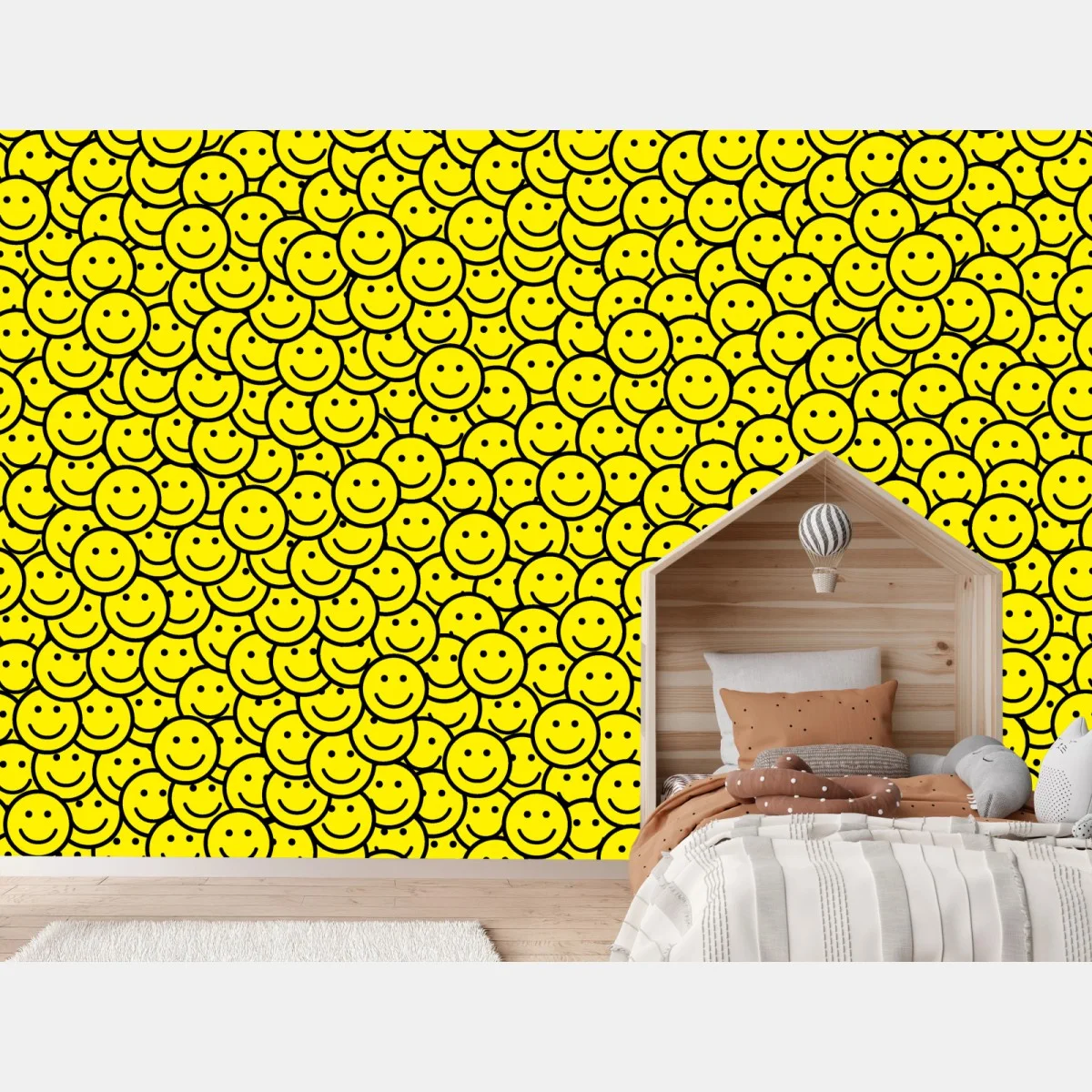Fotomural patrón de caras sonrientes en amarillo – Pixers® Fotomural patrón de caras sonrientes en amarillo – Pixers®