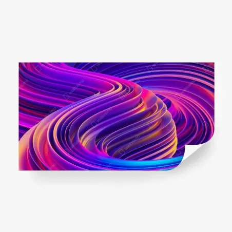 Fotomural ondas cromáticas en espiral – Pixers®