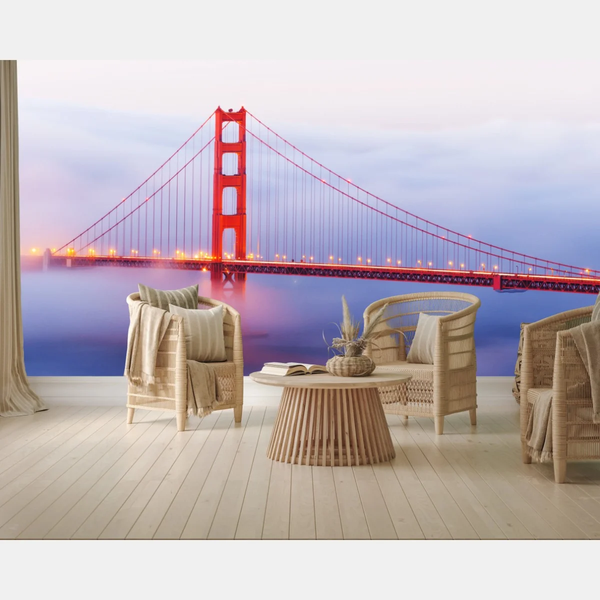 Fotomural puente Golden Gate en la niebla – Pixers® Fotomural puente Golden Gate en la niebla – Pixers®