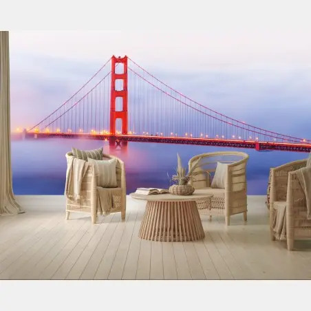 Fotomural puente Golden Gate en la niebla – Pixers®
