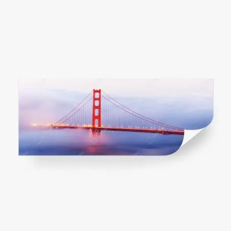 Fotomural puente Golden Gate en la niebla – Pixers®