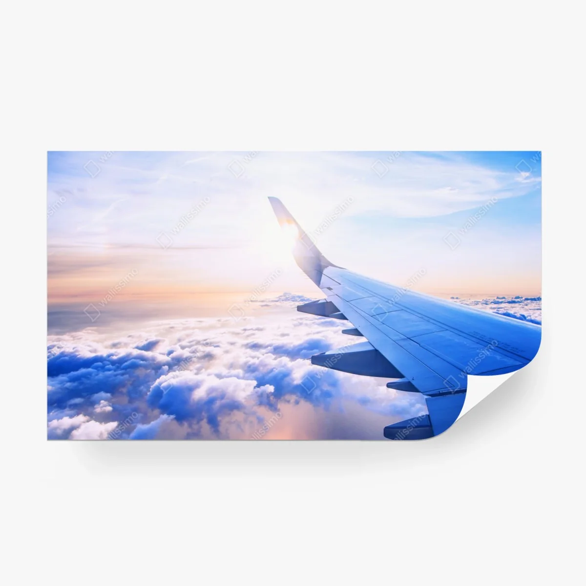 Fotomural vista aérea desde el ala del avión sobre nubes al amanecer – Pixers® Fotomural vista aérea desde el ala del avión sobre nubes al amanecer – Pixers®