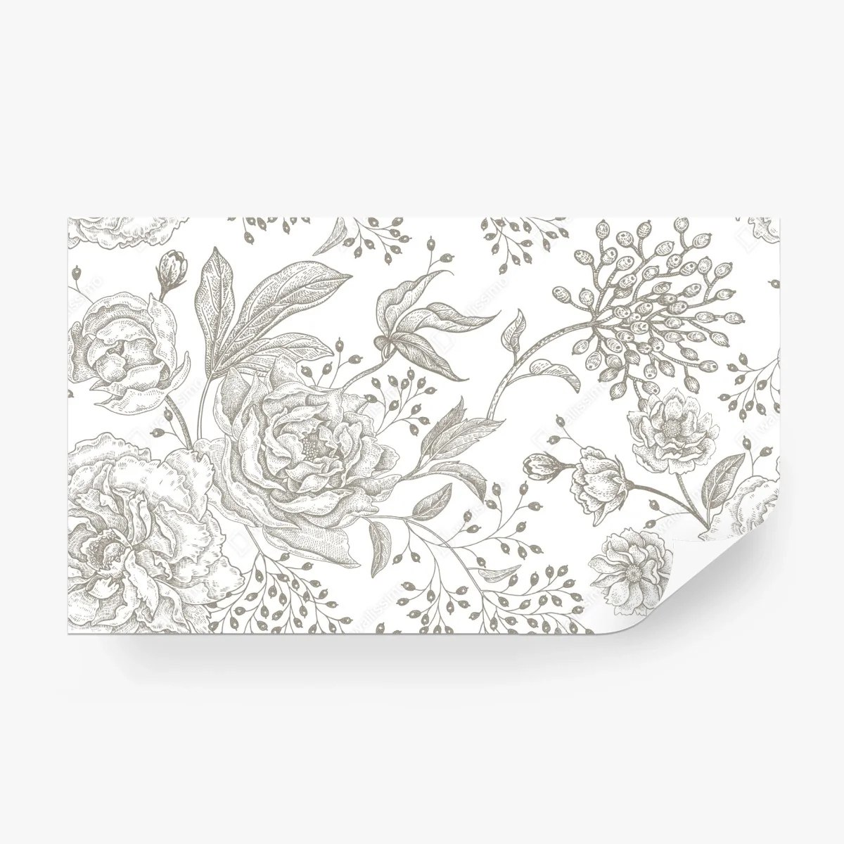 Fotomural patrón floral botánico en tonos neutros – Pixers® Fotomural patrón floral botánico en tonos neutros – Pixers®