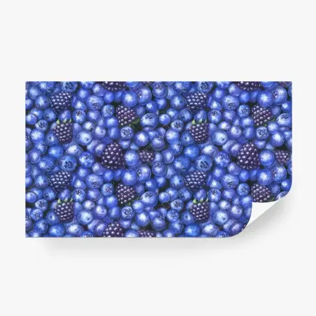 Fotomural estampado de arándanos y moras para decoración – Pixers®